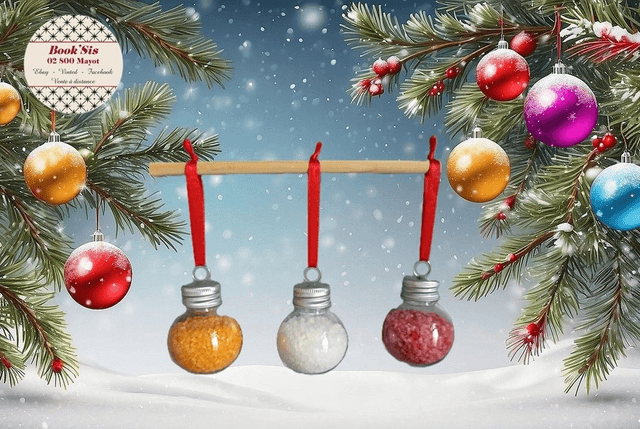 Boules de Noël " Sels de bain "