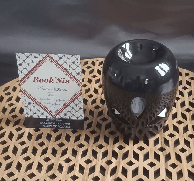 Brûleur " Bombé pétales noir "