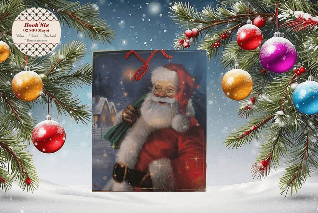 Sacs cadeaux Noël 26x32x10 cm