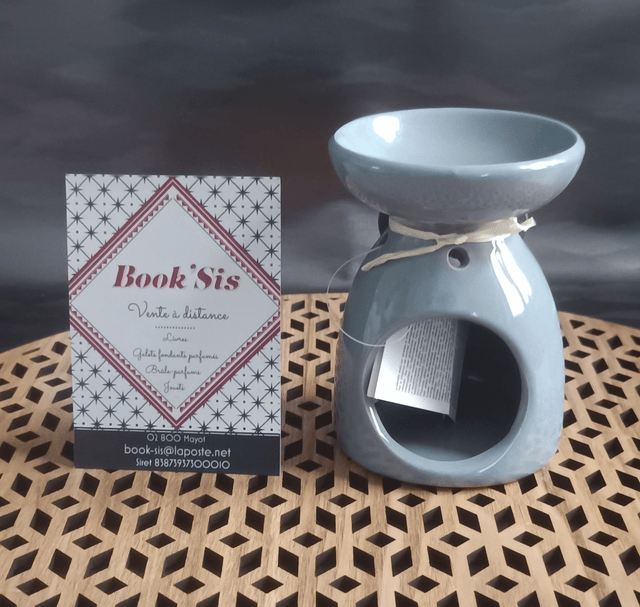 Brûleur " Coeur en bois gris "