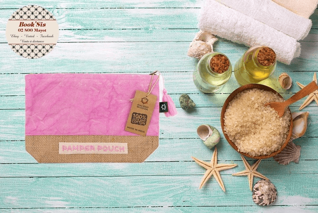 Pochettes en coton & jute