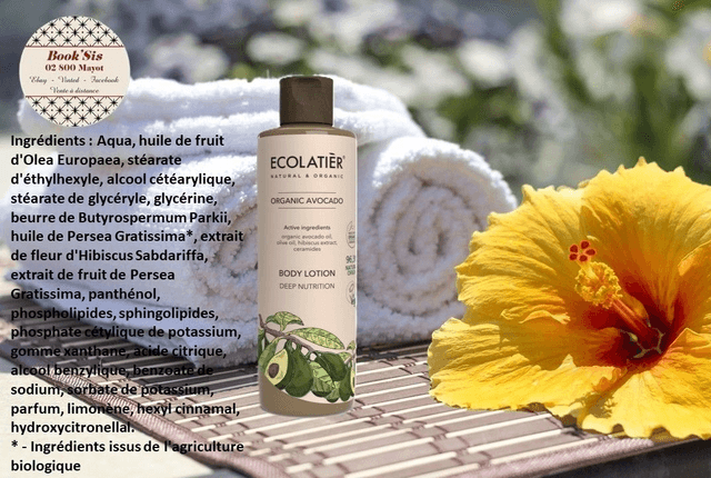 Ecolatièr " Lotion corporelle nourrissante en profondeur à l'avocat biologique "