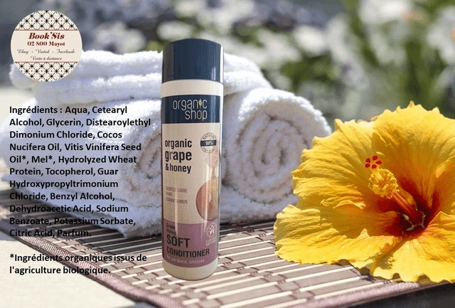 Organic shop " Après-shampoing Miel & raisin "