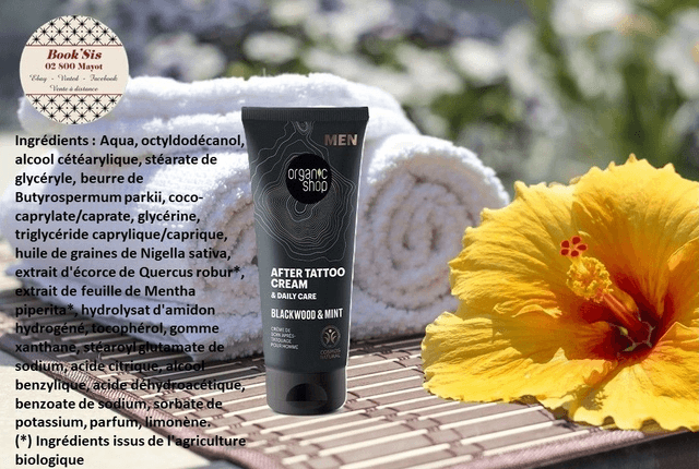 Organic Shop " Crème de tatouage pour homme au chêne et à la menthe "