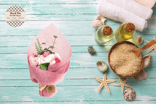 Bouquet de fleurs de savon &quot; Rose &quot;