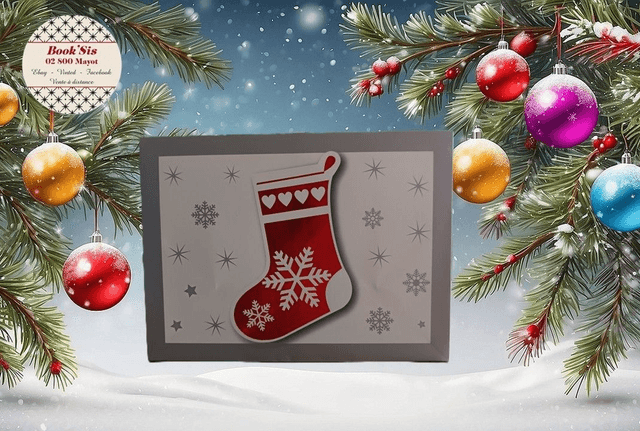 Boîte cadeau Noël 27x20x13 cm