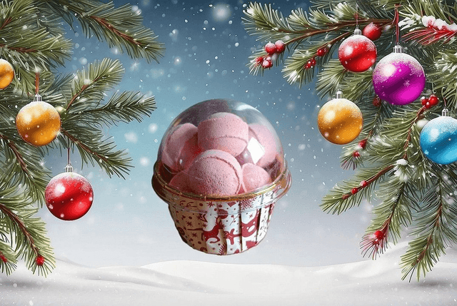 Coupelle Noël &quot; Mini-billes effervescentes &quot;