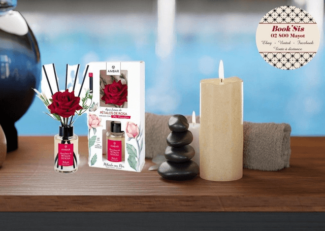 Mikados avec fleur Ambar 