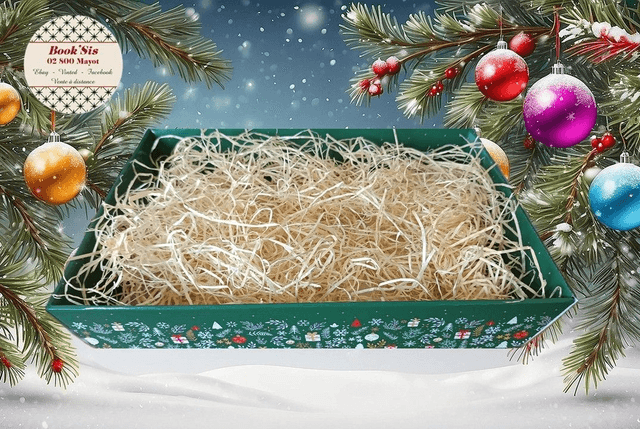 Corbeille Noël 37x28x7,3 cm