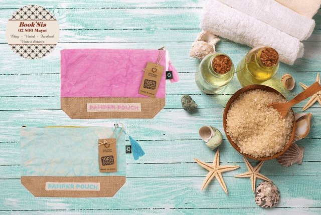 Pochettes en coton &amp; jute