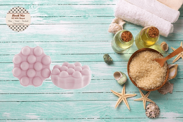Shampoing solide cheveux abîmés &quot; Lait de rose &quot;